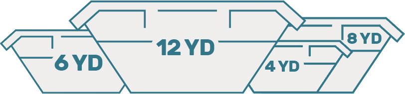 Front view of a commercial waste collection vehicle in an urban setting