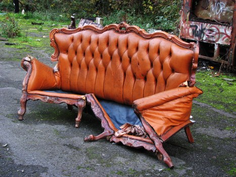Collection van at Harlesden street preparing for eco-friendly commercial waste pickup